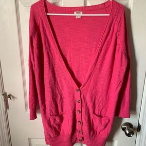 Pink cardigan